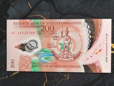 Обява: Банкнота - Вануату - 200 вату UNC | 2020г.
