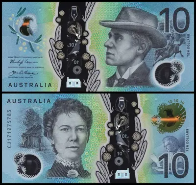Обява: 🇦🇺 Австралия 2017 10 долара полимер UNC нова 🇦🇺