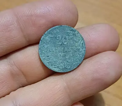 Обява: 20 стотинки 1917