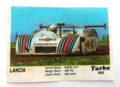 Обява: ⭐ Картинка Turbo Турбо черно 88 Lancia ⭐