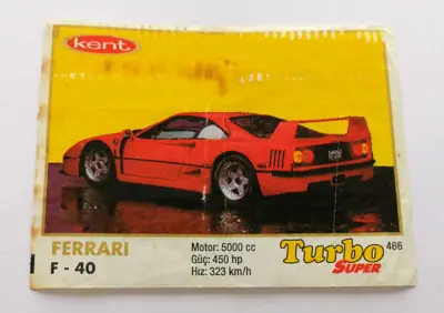 Обява: ⭐ Картинка Turbo Турбо супер 466 Ferrari F-40 ⭐