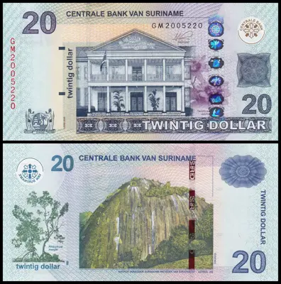 Обява: 🇸🇷 Суринам 2020 20 долара UNC нова 🇸🇷