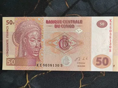 Обява: Банкнота - Конго - 50 франка UNC | 2020г.