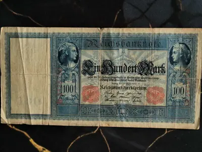 Обява: Райх банкнота - Германия - 100 марки | 1910г.