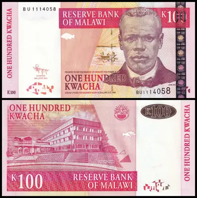Обява: 🇲🇼 Малави 2011 100 квача UNC нова 🇲🇼
