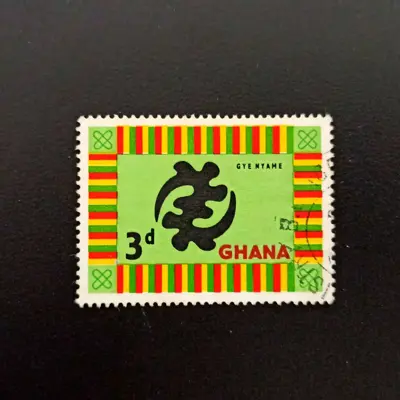 Обява: 🇬🇭 Гана 1959 3 пени Национални Символи 🇬🇭