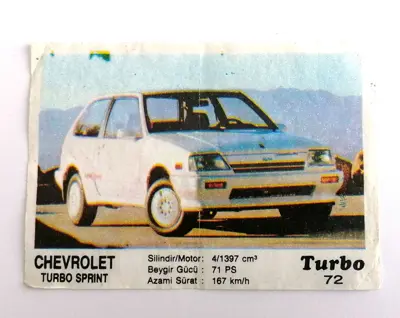 Обява: ⭐ Картинка Turbo Турбо черно 72 Chevrolet Turbo ⭐