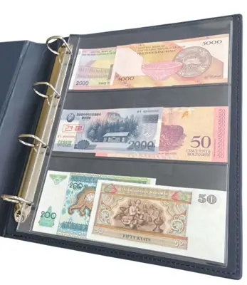 Обява: прозрачни листи LUX A4 за три банкноти 3C - 216х98 мм , опаковка от 5 броя – GRANDE стандарт