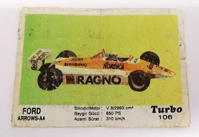 Обява: ⭐ Картинка Turbo Турбо черно 106 Ford Arrows-A4 ⭐