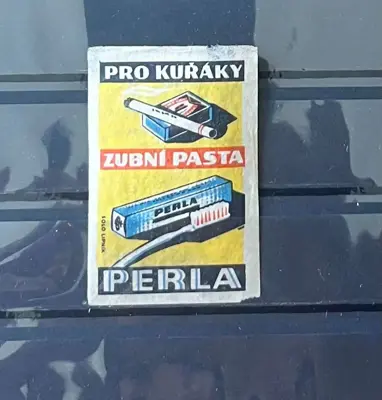 Обява: Чехословакия – Паста за зъби Perla