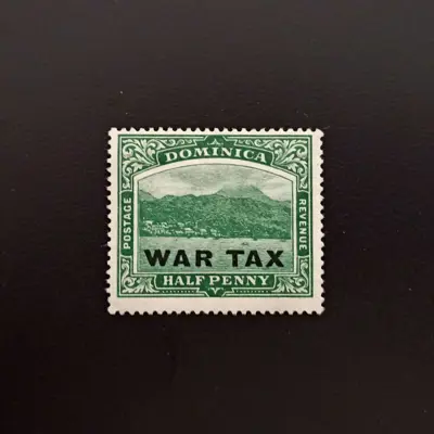 Обява: 🇩🇲 Доминика 1918 1/2 пени War Tax 🇩🇲