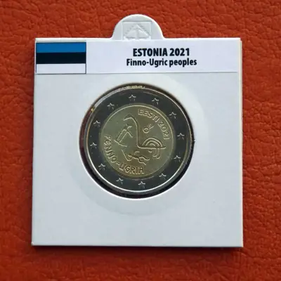 Обява: Естония • Угро-фински народи • 2 евро • 2021