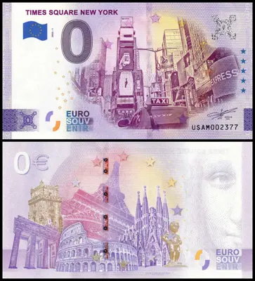 Обява: ⭐ САЩ 2022 0 евро Times Square New York UNC нова ⭐