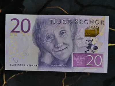 Обява: Банкнота - Швеция - 20 крони UNC | 2015г.