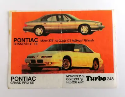 Обява: ⭐ Картинка Turbo Турбо черно 248 Pontiac Grand Prix ⭐