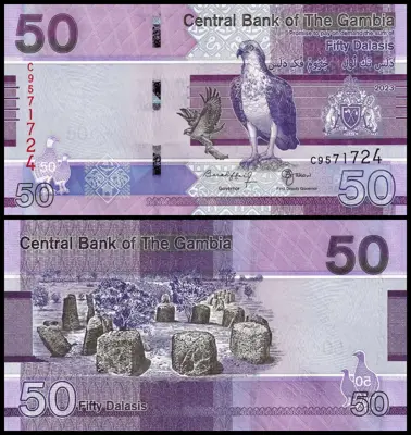Обява: 🇬🇲 Гамбия 2023 50 даласи UNC нова 🇬🇲