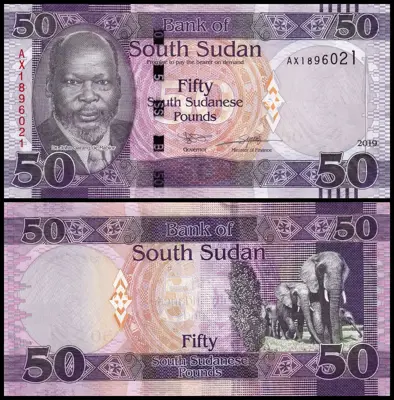 Обява: 🇸🇸 Южен Судан 2019 50 паунда UNC нова 🇸🇸