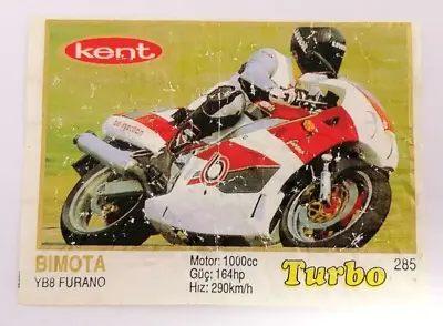 Обява: ⭐ Картинка Turbo Турбо жълто 285 Bimota YB8 Furano ⭐