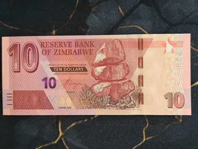 Обява: Банкнота - Зимбабве - 10 долара UNC | 2020г.