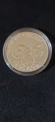 Обява: Великобритания 2015 – 2 паунда - Годината на овцата лунар – 1 OZ Сребърна монета