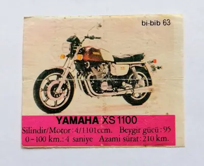 Обява: ⭐ Картинка Би-Бип 63 Yamaha XS 1100 ⭐