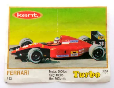 Обява: ⭐ Картинка Turbo Турбо жълто 296 Ferrari 643 ⭐