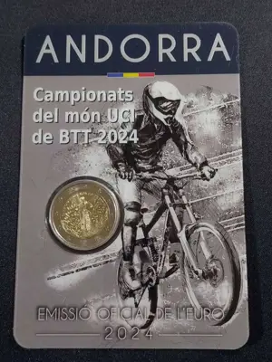 Обява: Андора 2024 - 2 евро - Световно първенство на UCI по планинско колоездене BU