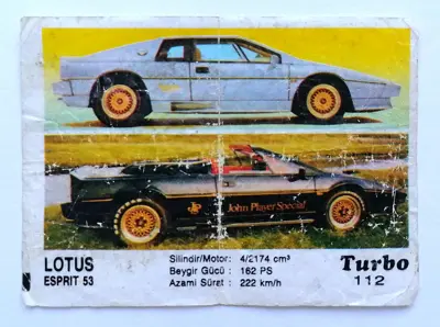 Обява: ⭐ Картинка Turbo Турбо черно 112 Lotus Esprit 53 ⭐