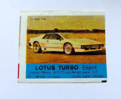 Обява: ⭐ Картинка Би-Бип 154 Lotus Turbo Esprit ⭐