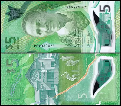 Обява: 🇧🇧 Барбадос 2022 5 долара UNC нова 🇧🇧