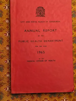 Обява: City and royal burgh of Edinburgh annual health report 1965