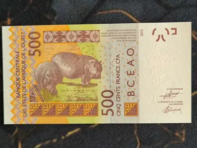 Обява: Банкнота - Кот д'Ивоар - 500 франка UNC | 2012г.