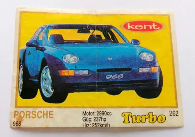 Обява: ⭐ Картинка Turbo Турбо жълто 262 Porsche 968 ⭐