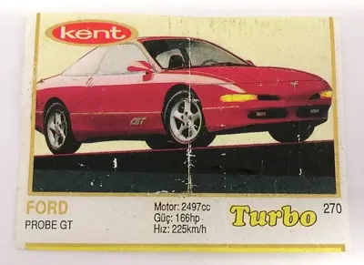 Обява: ⭐ Картинка Turbo Турбо жълто 270 Ford Probe GT ⭐