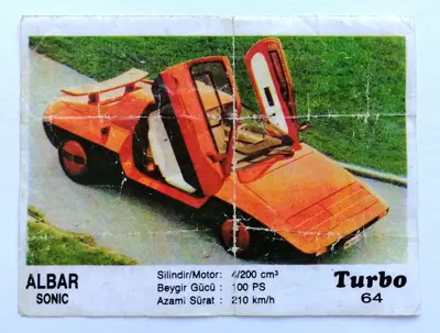 Обява: ⭐ Картинка Turbo Турбо черно 64 Albar Sonic ⭐