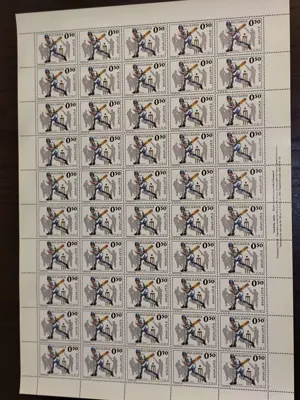 Обява: Пощенски марки "Малко познати спортове в България"