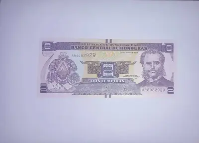 Обява: Хондурас 2 лемпира 2019 UNC