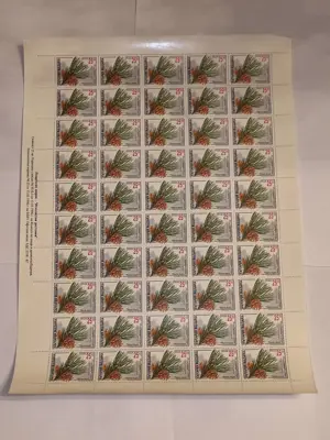 Обява: Пощенски марки "Иглолистни растения"