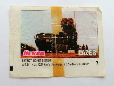 Обява: ⭐ Картинка Lazer Лазер ляво 7 Patriot Roket Sistemi ⭐