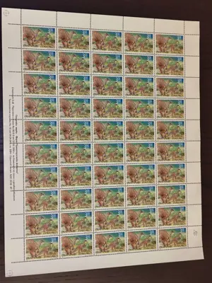 Обява: Пощенски марки - Фауна "Праисторически животни"