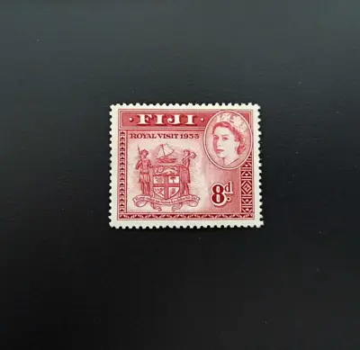 Обява: 🇫🇯 Фиджи 1953 8 пени Кралска Визита 🇫🇯