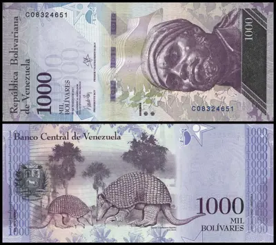 Обява: 🇻🇪 Венецуела 2017 1000 боливара UNC нова 🇻🇪