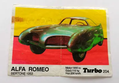 Обява: ⭐ Картинка Turbo Турбо черно 204 Alfa Romeo Bertone ⭐
