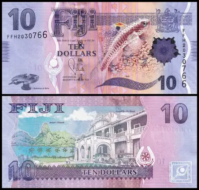 Обява: 🇫🇯 Фиджи 2012 10 долара UNC нова 🇫🇯