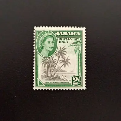 Обява: 🇯🇲 Ямайка 1953 2 пени Кралска Визита 🇯🇲