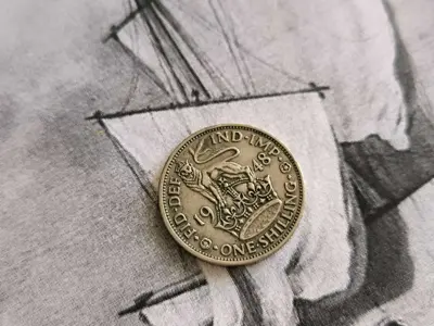 Обява: Монета - Великобритания - 1 шилинг | 1948г.