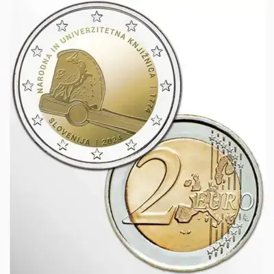 Обява: Словения 2024 – 2 евро - Национална и университетска библиотека UNC