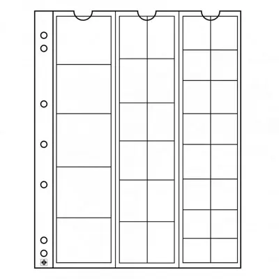 Обява: Leuchtturm Numis – MIX листи за 33 монети различен диаметър