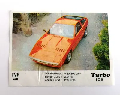 Обява: ⭐ Картинка Turbo Турбо черно 105 TVR 420 ⭐