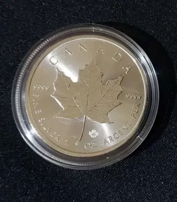Обява: Канада 2023 - 5 долара - Кленов лист - 1 OZ – Сребърна монета
